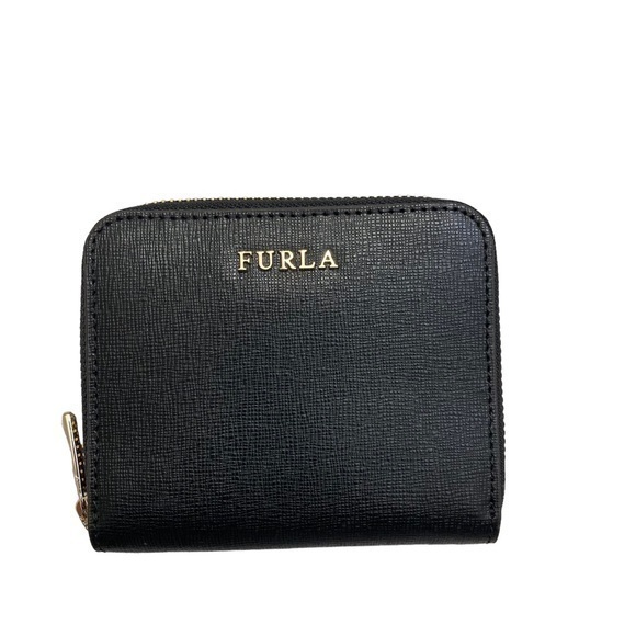 Furla black compact zippy wallet - Picture 1 of 6
